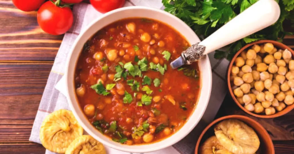 how to cook moroccan Harira (Lentil and Chickpea Soup)