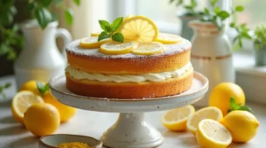 Italian Lemon Cream Cake