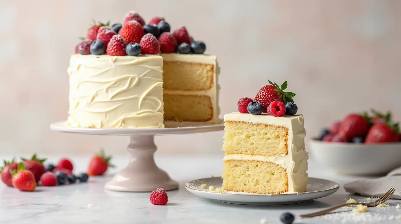 The Best Classic Vanilla Cake